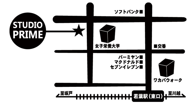 スタジオプライム マップ（地図）